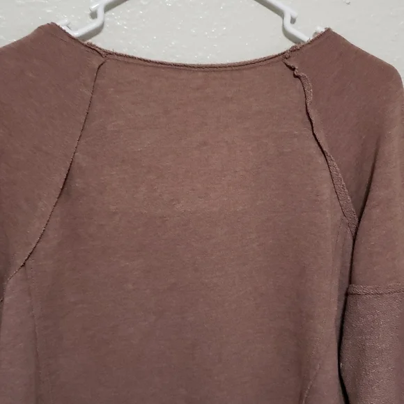 Soft Surroundings Patchwork Pullover Sweater, Color brown Velvet Size XS - Picture 8 of 14